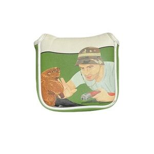 AlienNana Groundhog Golf Mallet Putter Head Cover Heel Shafted, OSFM